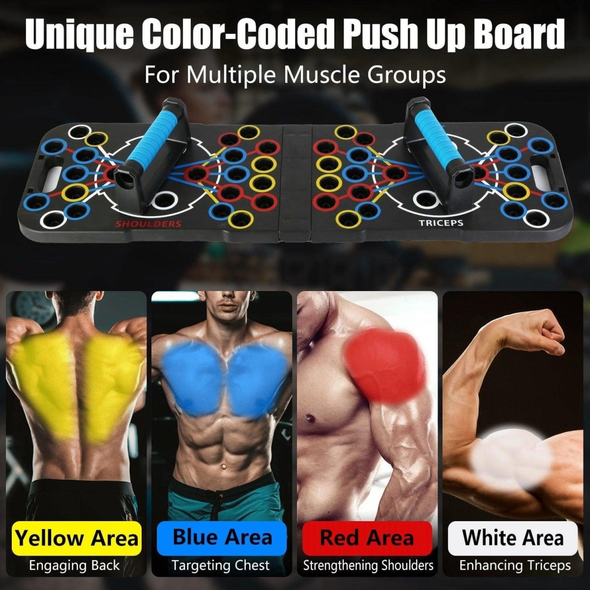 Multifunctional Push Up Board Home Strength Training Equipment With 15 Fitness Accessories Pilates Bar Resistance Band Roller Wheel Full Body Workout Home Gym Equipment - NashPull