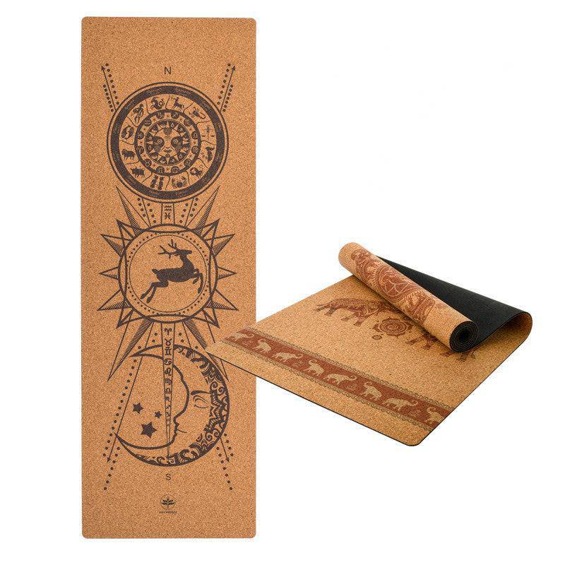 Natural Rubber Yoga Mat Cork Yoga Mat - NashPull