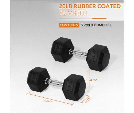  - Only Supports Self Pickup - A Set Of Hexagonal Rubber - coated Dumbbells - Non - slip Grips That Are Durable And Space - saving For Home Gym Strength Training - NashPull
