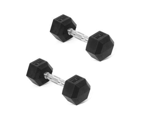  - Only Supports Self Pickup - A Set Of Hexagonal Rubber - coated Dumbbells - Non - slip Grips That Are Durable And Space - saving For Home Gym Strength Training - NashPull
