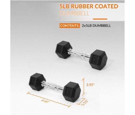  - Only Supports Self Pickup - A Set Of Hexagonal Rubber - coated Dumbbells - Non - slip Grips That Are Durable And Space - saving For Home Gym Strength Training - NashPull