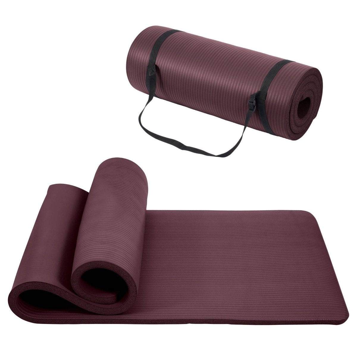 Only Supports Self Pickup Yoga Mat, One Inch Thickened High - density Practice Mat, Tear - resistant Practice Yoga Mat With Straps, Suitable For All Kinds Of Yoga Practice - NashPull