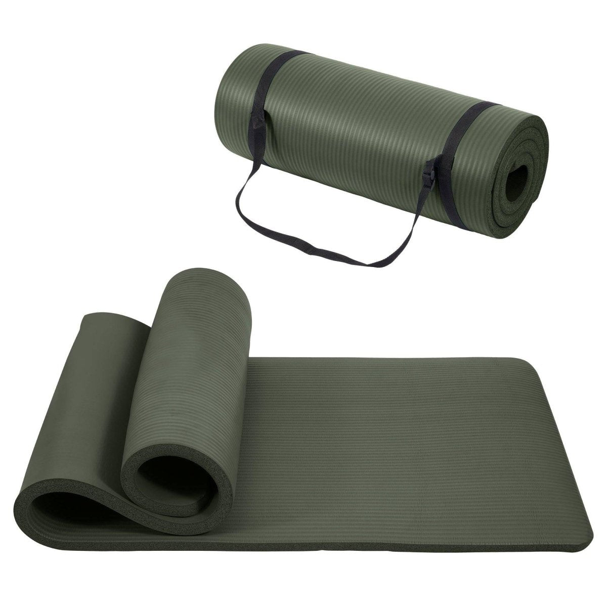 Only Supports Self Pickup Yoga Mat, One Inch Thickened High - density Practice Mat, Tear - resistant Practice Yoga Mat With Straps, Suitable For All Kinds Of Yoga Practice - NashPull