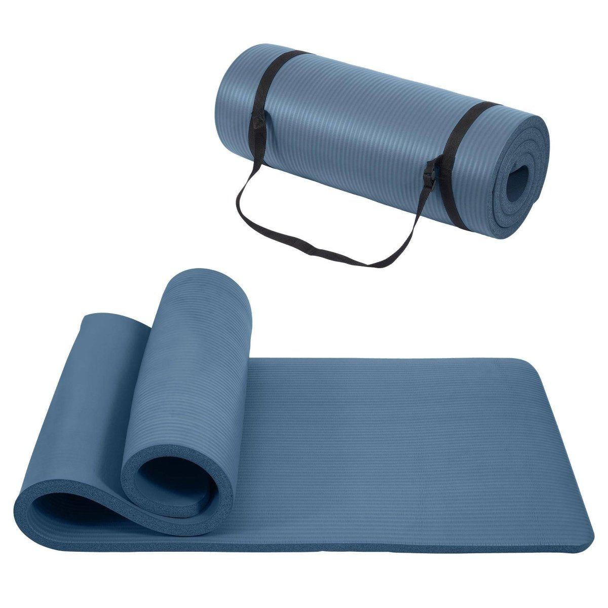 Only Supports Self Pickup Yoga Mat, One Inch Thickened High - density Practice Mat, Tear - resistant Practice Yoga Mat With Straps, Suitable For All Kinds Of Yoga Practice - NashPull
