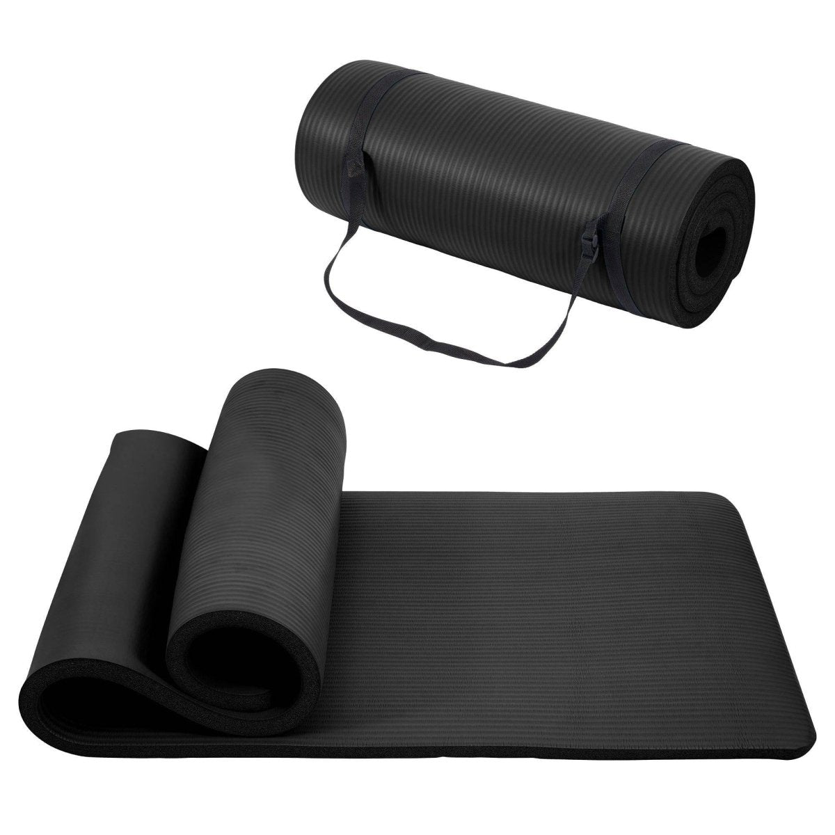 Only Supports Self Pickup Yoga Mat, One Inch Thickened High - density Practice Mat, Tear - resistant Practice Yoga Mat With Straps, Suitable For All Kinds Of Yoga Practice - NashPull