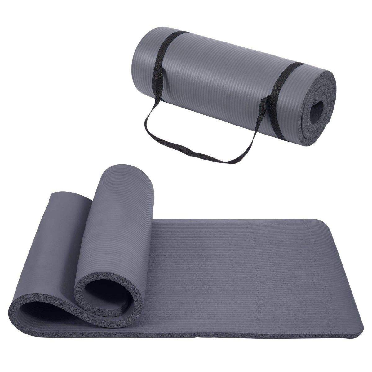 Only Supports Self Pickup Yoga Mat, One Inch Thickened High - density Practice Mat, Tear - resistant Practice Yoga Mat With Straps, Suitable For All Kinds Of Yoga Practice - NashPull