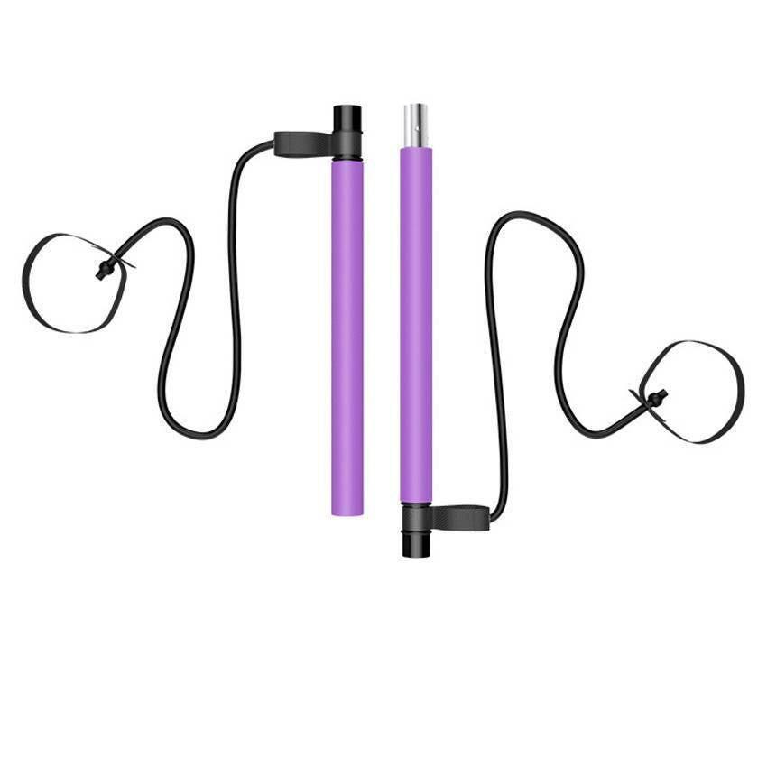 Pilates Stick Home Fitness Exercise For Women Foot Pedal Resistance Band - NashPull