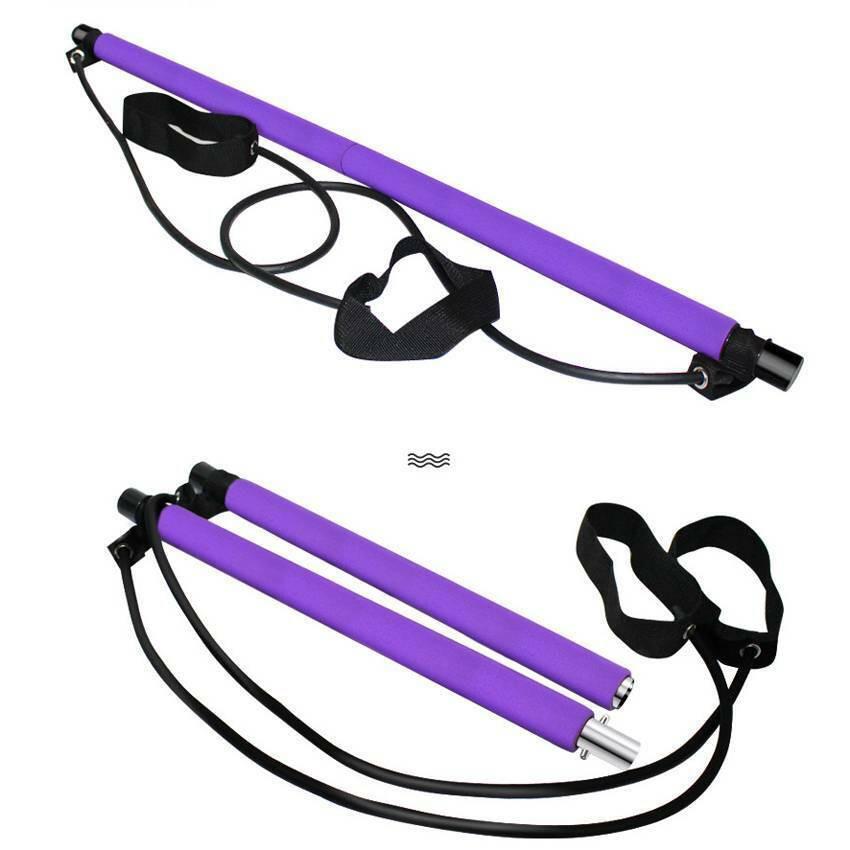 Pilates Stick Home Fitness Exercise For Women Foot Pedal Resistance Band - NashPull