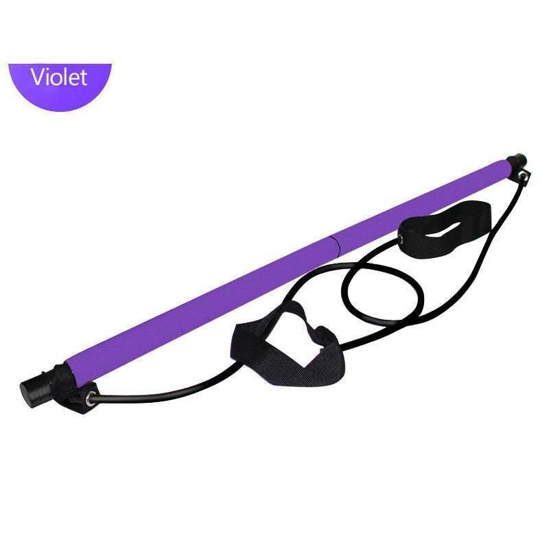 Pilates Stick Home Fitness Exercise For Women Foot Pedal Resistance Band - NashPull