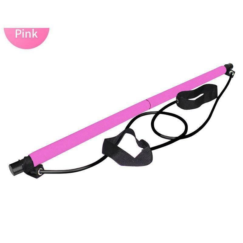 Pilates Stick Home Fitness Exercise For Women Foot Pedal Resistance Band - NashPull