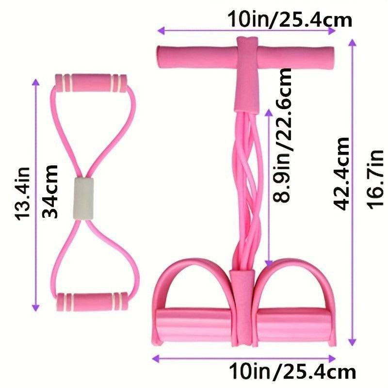Pink - Foot Press Resistance Band - NashPull