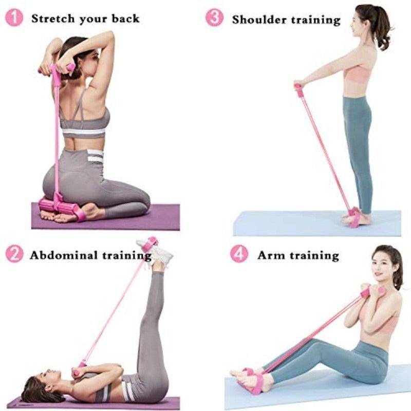Pink - Foot Press Resistance Band - NashPull
