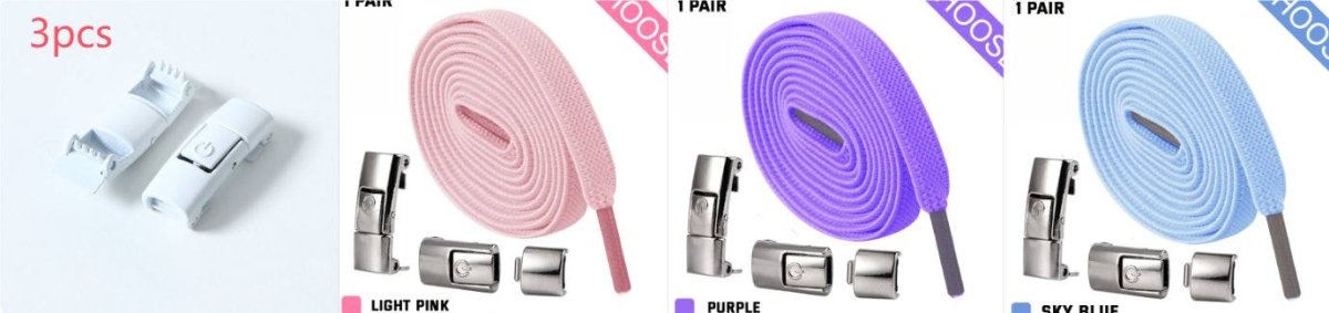 Press Lock Shoelaces Without Ties Elastic Laces Sneaker 8MM Widened Flat No Tie Shoe Laces Kids Shoelace For Shoes - NashPull