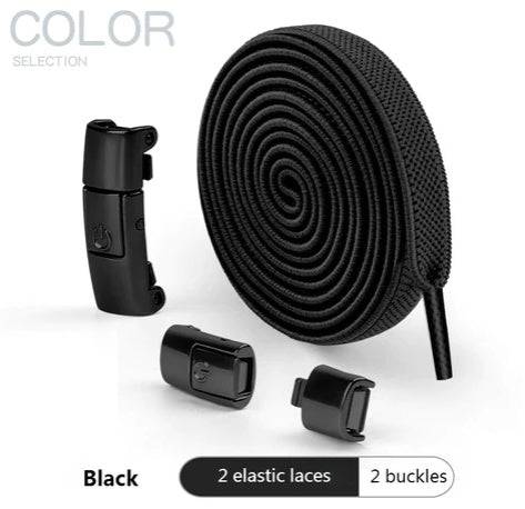 Press Lock Shoelaces Without Ties Elastic Laces Sneaker 8MM Widened Flat No Tie Shoe Laces Kids Shoelace For Shoes - NashPull