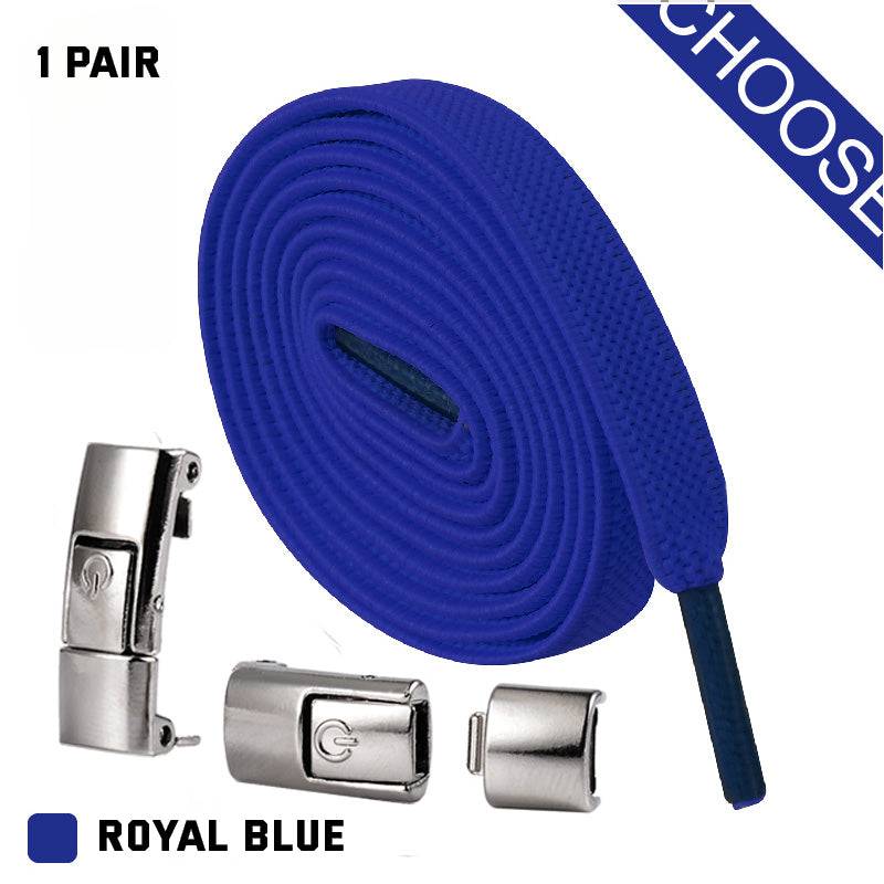 Press Lock Shoelaces Without Ties Elastic Laces Sneaker 8MM Widened Flat No Tie Shoe Laces Kids Shoelace For Shoes - NashPull