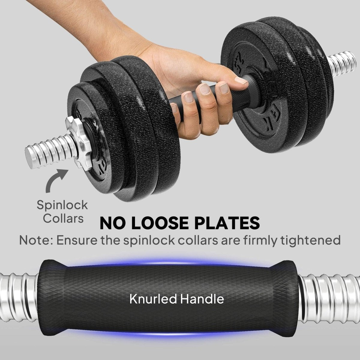 SPORTNOW 2 - in - 1 Adjustable Dumbbells Set, 30kg Weights Dumbbells Set With Non - Slip Grip For Strength Training, Weight Lifting, Bodybuilding, Home Gym Workout Equipment For Men & Women - NashPull