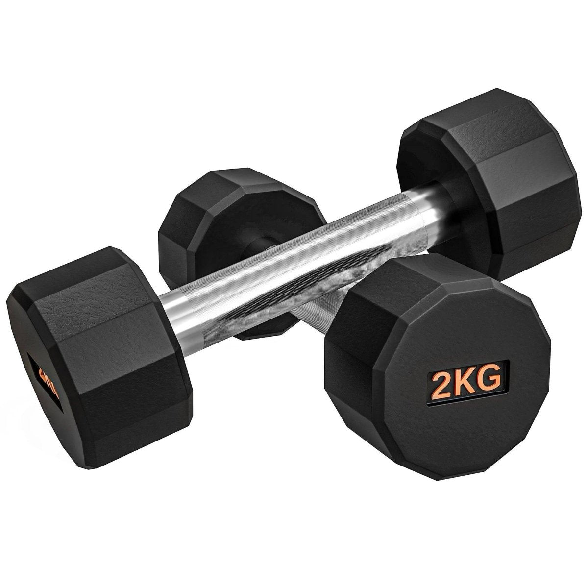 SPORTNOW Dumbbells Weights Set With 12 - Sided Shape And Non - Slip Grip For Men Women Home Gym Workout, 2 X 2kg - NashPull