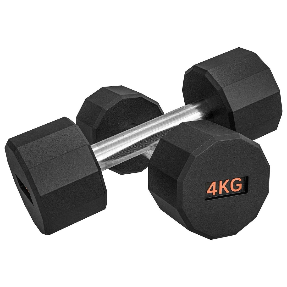 SPORTNOW Dumbbells Weights Set With 12 - Sided Shape And Non - Slip Grip For Men Women Home Gym Workout, 2 X 4kg - NashPull