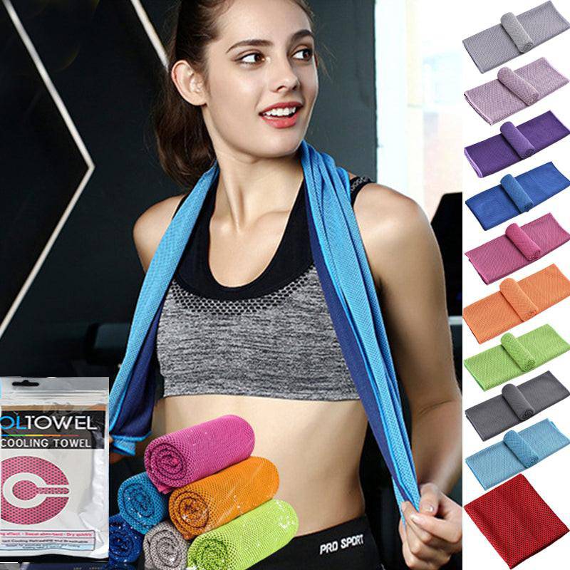 Sports Quick - Drying Cooling Towel Swimming Gym Travel Cycling Gym Club Yoga Sports Cold Feeling Sport Towels To Take Carry Hot - NashPull