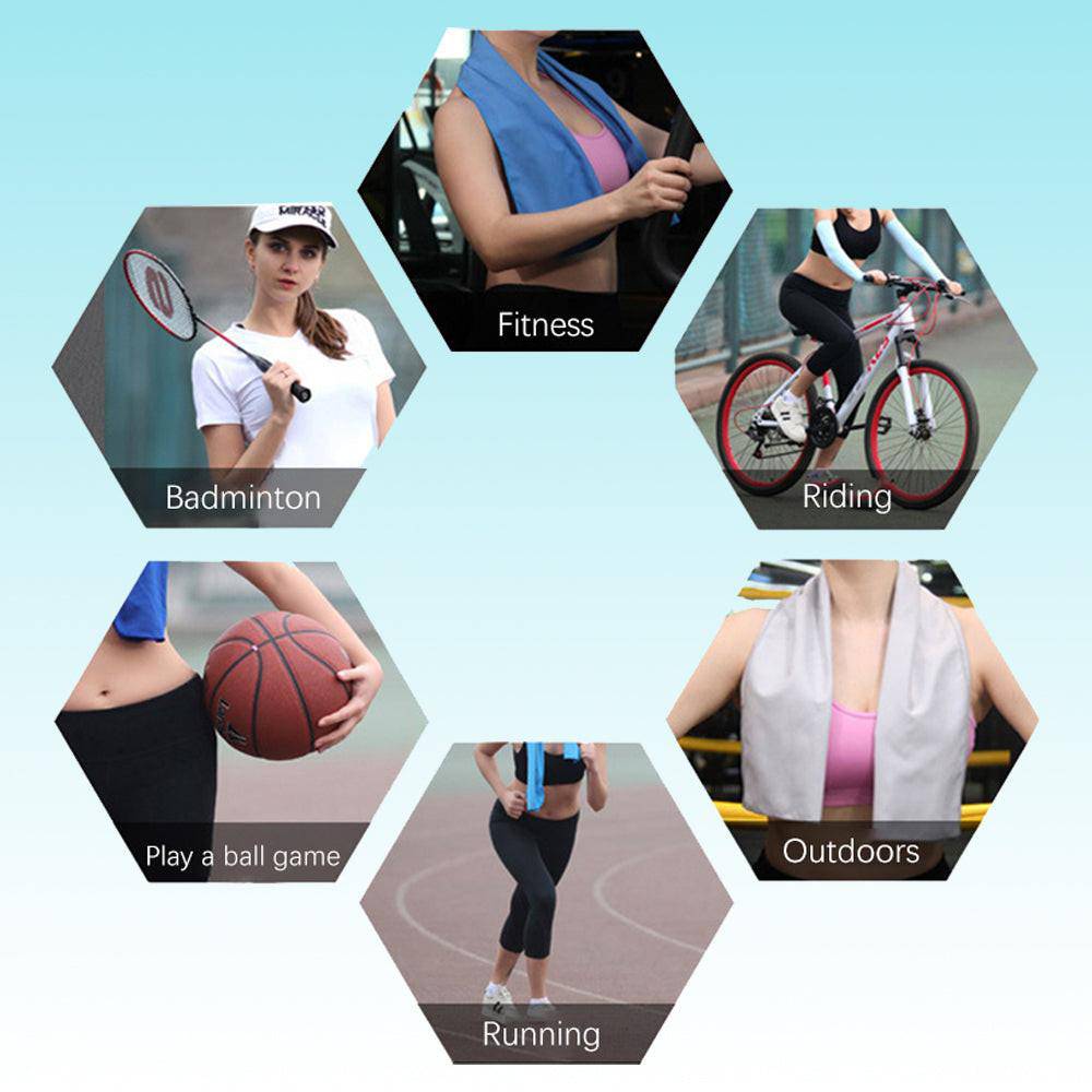 Sports Towel Physical Cooling Microfiber Instant Cool Ice Face Towels For Gym Swimming Yoga Running Cycling Quick Drying Towel - NashPull