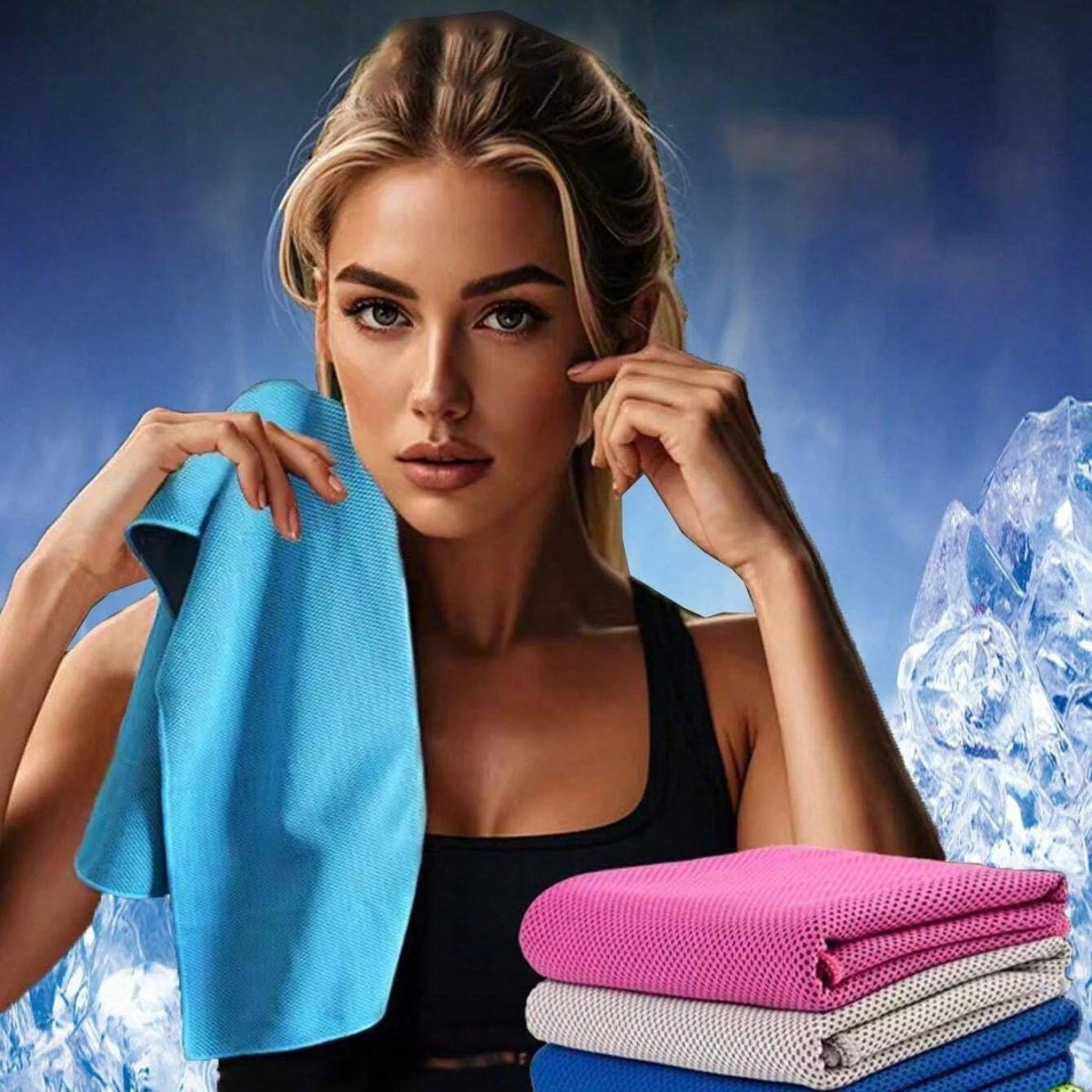 Sports Towel Physical Cooling Microfiber Instant Cool Ice Face Towels For Gym Swimming Yoga Running Cycling Quick Drying Towel - NashPull