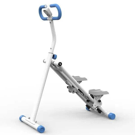 Stair Stepper With Resistance Home - Upgrade Vertical Climber Workout Machine For Full - Body Exercise Climber Fitness Equipment With Stable Frame Adjustable Handlebar - Blue Not Support Self - pick Up - NashPull