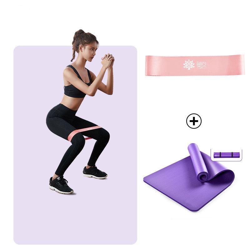Upright Yoga Mats For Men And Women Yu Ka Thickened Widened And Lengthened Non - slip Yoga Mat Floor Mats Home Dance Three - Piece Set - NashPull