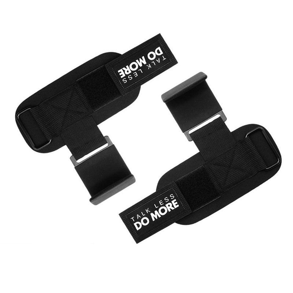 Weight Lifting Hook Grips Padded With Wrist Wraps Hand - Bar Powerlifting Gloves Heavy Duty Pull - ups Hooks Gym Training Straps - NashPull