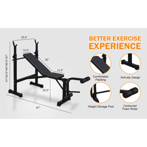 Weightlifting Bench, Bench Press Set With Squat And Bench - NashPull