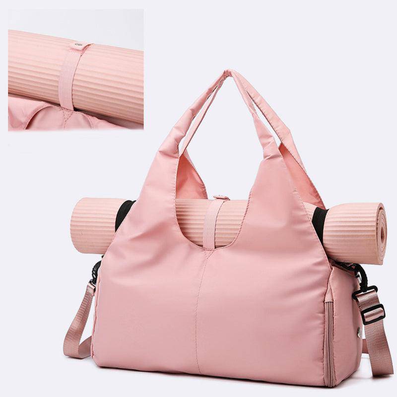Women Yoga Bag Sports Fitness Dry And Wet Separation Large Capacity Storage Travel Bags Can Carry Yoga Mats - NashPull