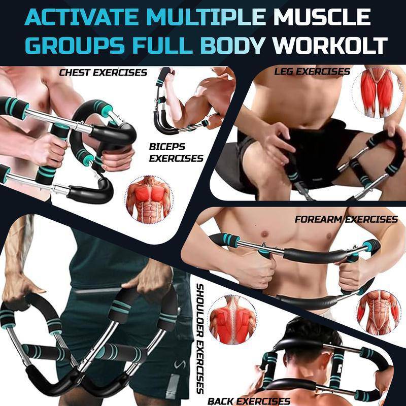 Yagod Twist Bar Arm Trainer, Adjustable Resistance From 90 To 120 Lbs, Suitable For Home And Gym Use, For Arm, Chest, And Shoulder Training - NashPull