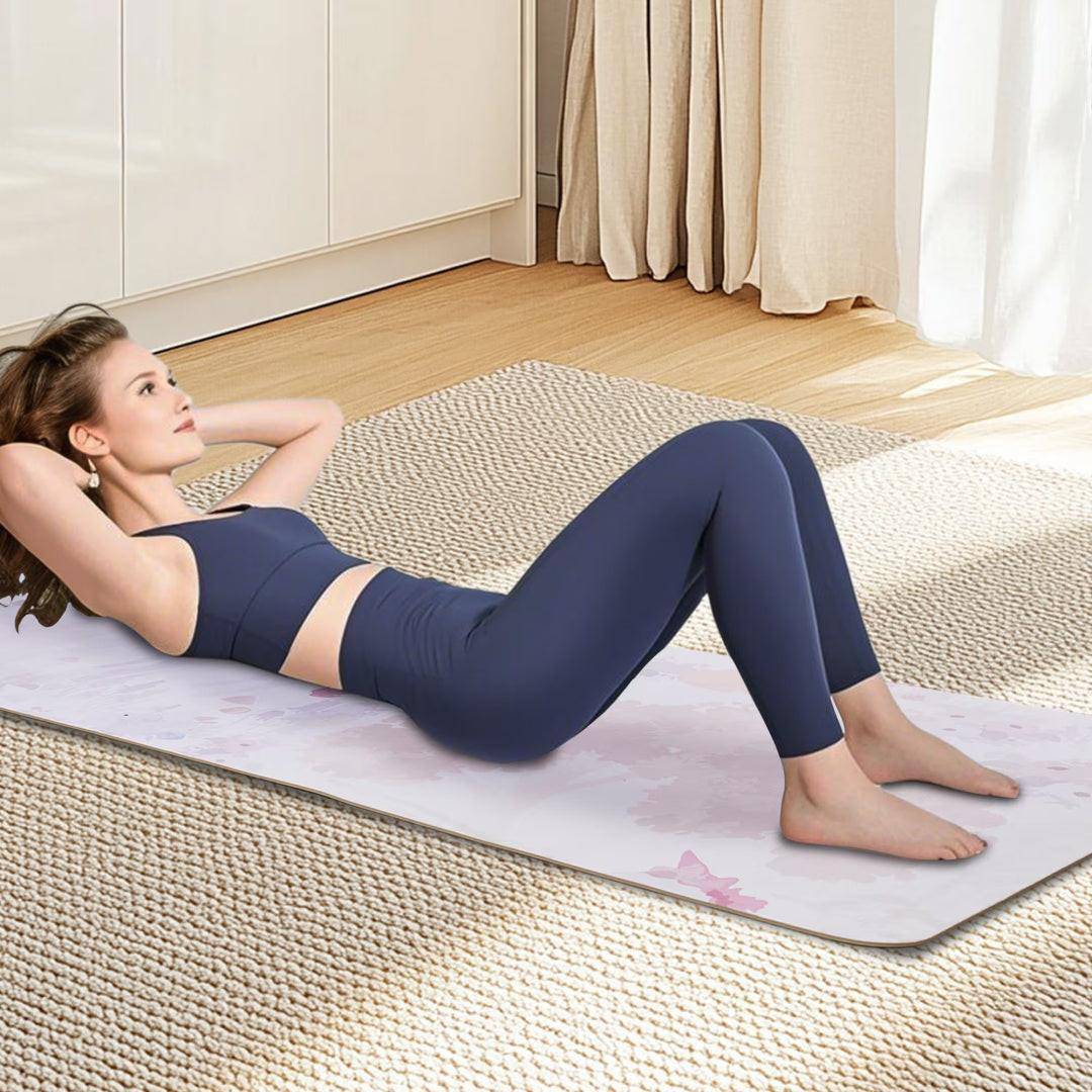 Yoga Mat, Exercise Yoga Mat Print With Non - Slip Design, Professional TPE Exericise Mat, 72 X 24 Multi - Purpose Workout Mat For Women, Pilates Fitness And Floor Exercises - NashPull