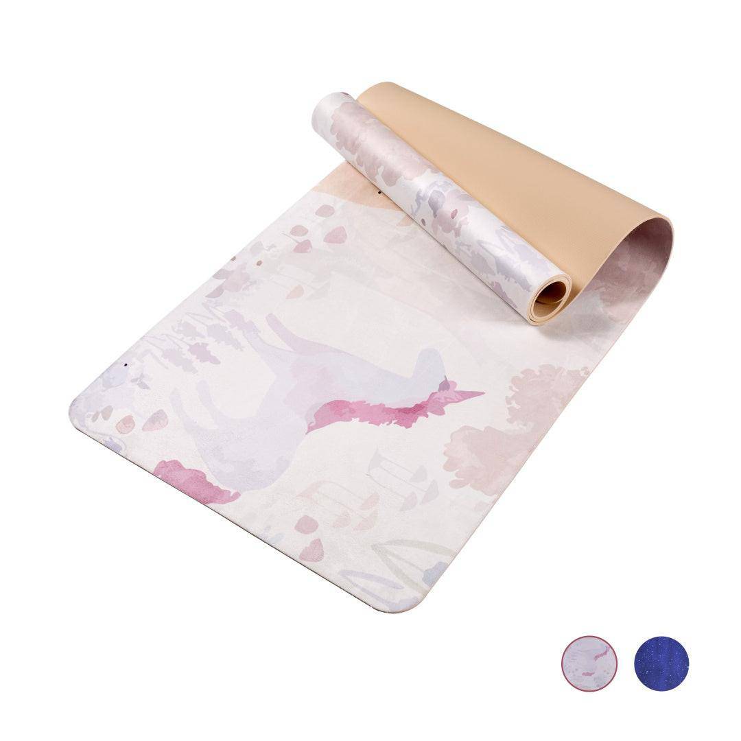 Yoga Mat, Exercise Yoga Mat Print With Non - Slip Design, Professional TPE Exericise Mat, 72 X 24 Multi - Purpose Workout Mat For Women, Pilates Fitness And Floor Exercises - NashPull