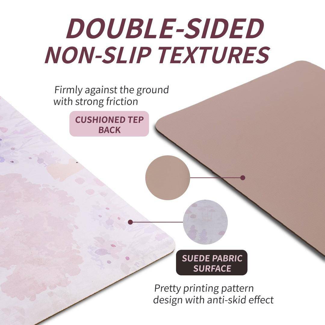 Yoga Mat, Exercise Yoga Mat Print With Non - Slip Design, Professional TPE Exericise Mat, 72 X 24 Multi - Purpose Workout Mat For Women, Pilates Fitness And Floor Exercises - NashPull