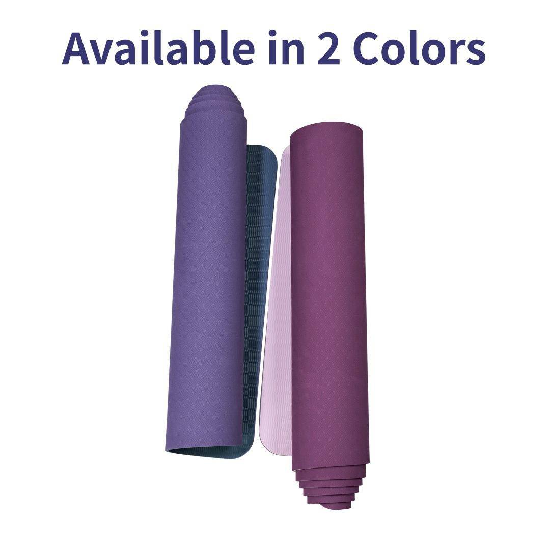 Yoga Mat, Exercise Yoga Mat With Non - Slip Design, Professional TPE Exericise Mat, 72 X 24 Multi - Purpose Workout Mat For Women, Pilates Fitness And Floor Exercises - NashPull