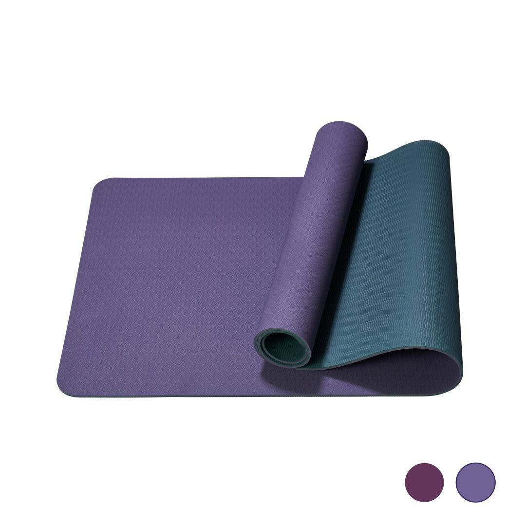 Yoga Mat, Exercise Yoga Mat With Non - Slip Design, Professional TPE Exericise Mat, 72 X 24 Multi - Purpose Workout Mat For Women, Pilates Fitness And Floor Exercises - NashPull