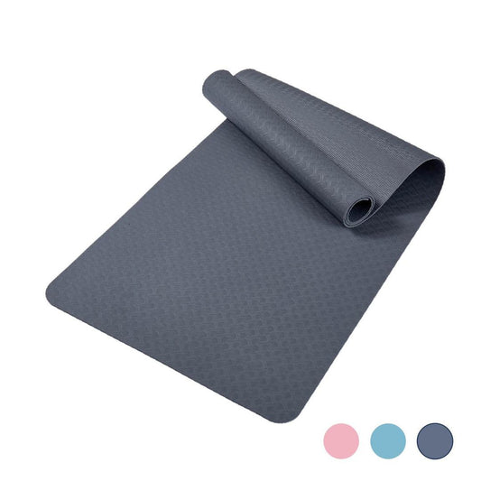Yoga Mat, Exercise Yoga Mat With Non - Slip Design, Professional TPE Exericise Mat, 72 X 24 Multi - Purpose Workout Mat For Women, Pilates Fitness And Floor Exercises - NashPull