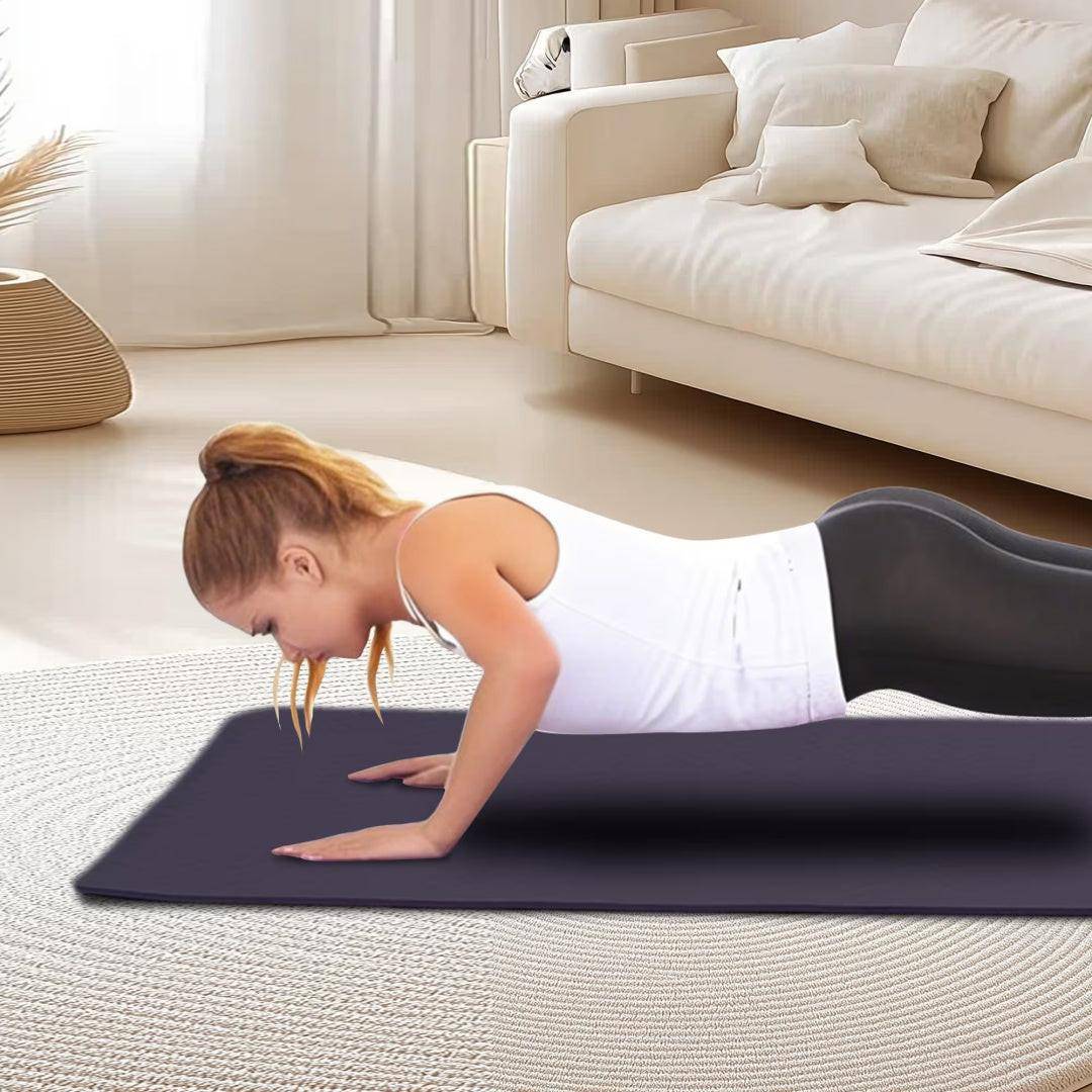 Yoga Mat, Exercise Yoga Mat With Non - Slip Design, Professional TPE Exericise Mat, 72 X 24 Multi - Purpose Workout Mat For Women, Pilates Fitness And Floor Exercises - NashPull