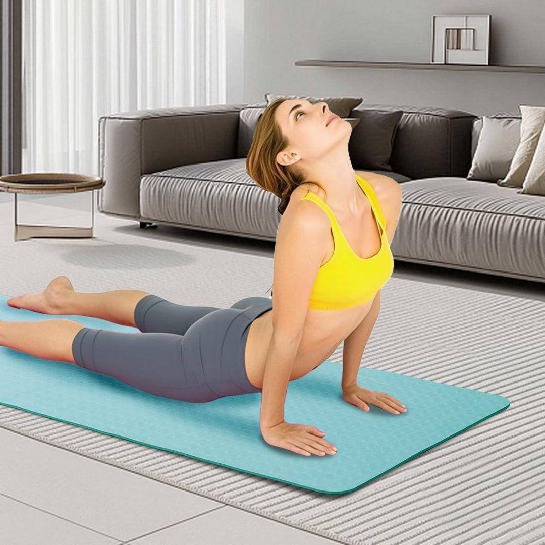 Yoga Mat, Exercise Yoga Mat With Non - Slip Design, Professional TPE Exericise Mat, 72 X 24 Multi - Purpose Workout Mat For Women, Pilates Fitness And Floor Exercises - NashPull