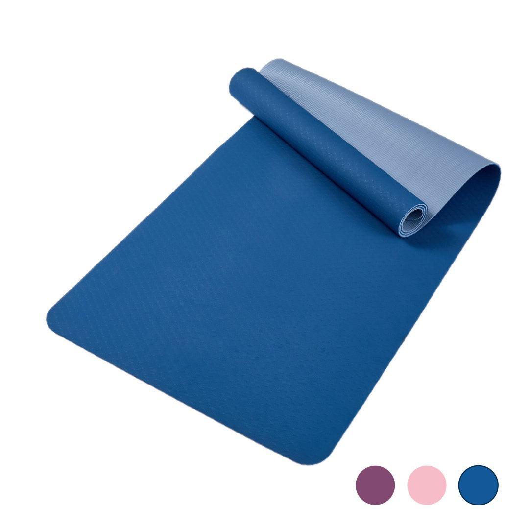 Yoga Mat, Exercise Yoga Mat With Non - Slip Design, Professional TPE Exericise Mat, 72X 24 Multi - Purpose Workout Mat For Women, Pilates Fitness And Floor Exercises - NashPull